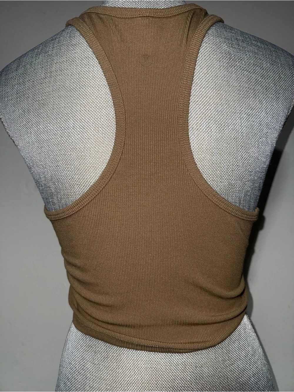 Lululemon Ribbed Tank Crop Top - Camel Brown